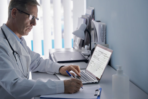 A person exploring AR and VR technologies potential in Health insurance providers
